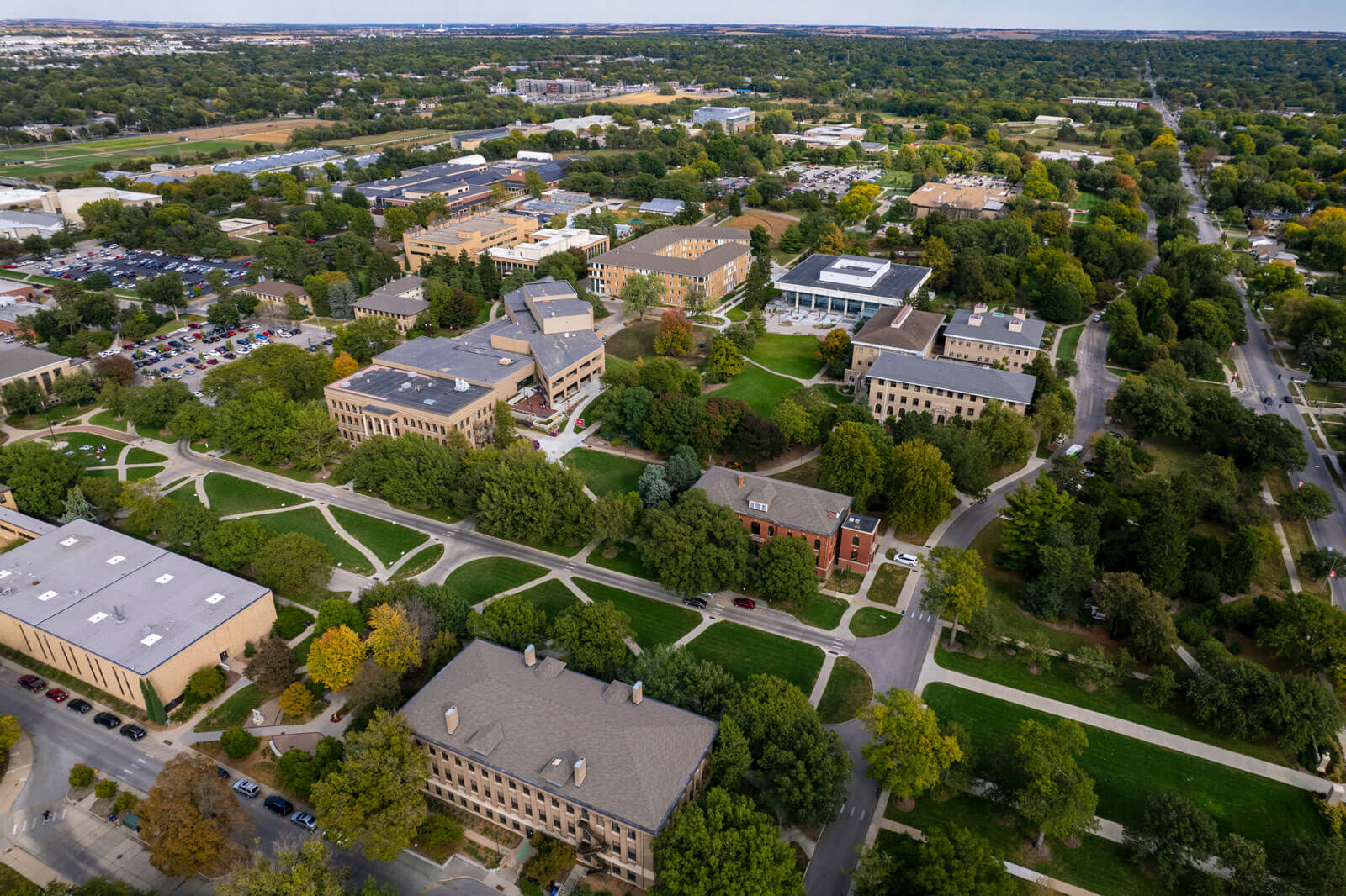 Aerial photo of East Campus.